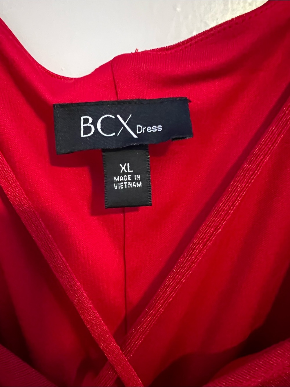 BCX Red Ruched Mini Dress - Picture 5 of 8